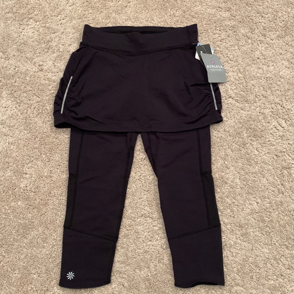 Athleta NWT Skirt/Capri Black Size XS